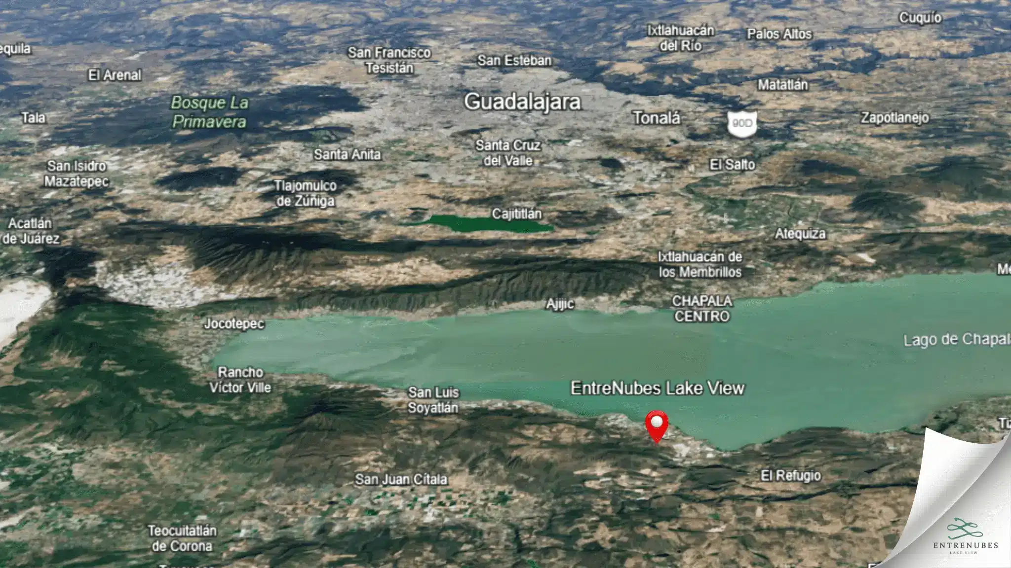 Plano de Ubiocación ENTRENUBES LAKE VIEW