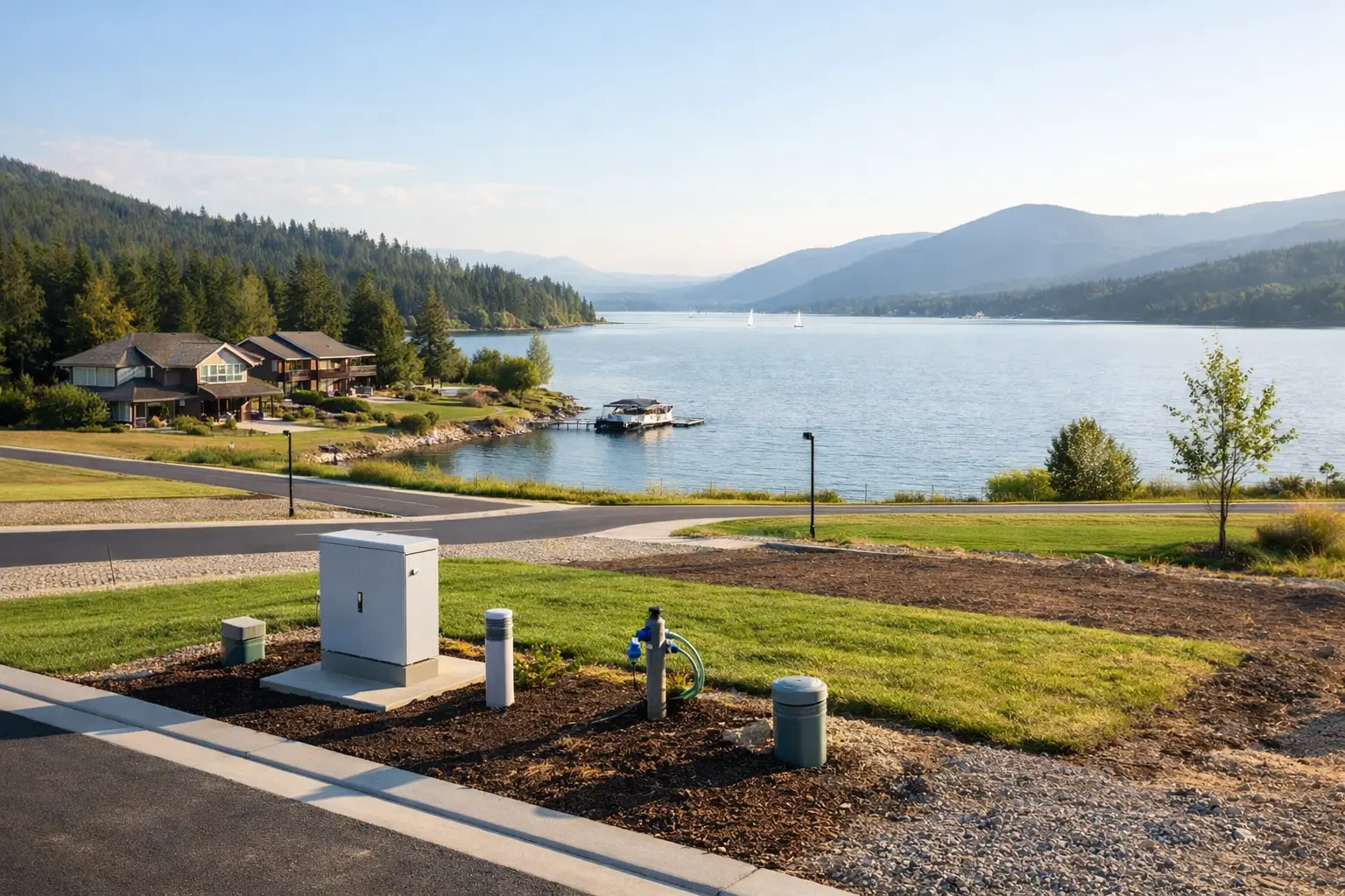 Lotes con servicios para vivir junto al lago