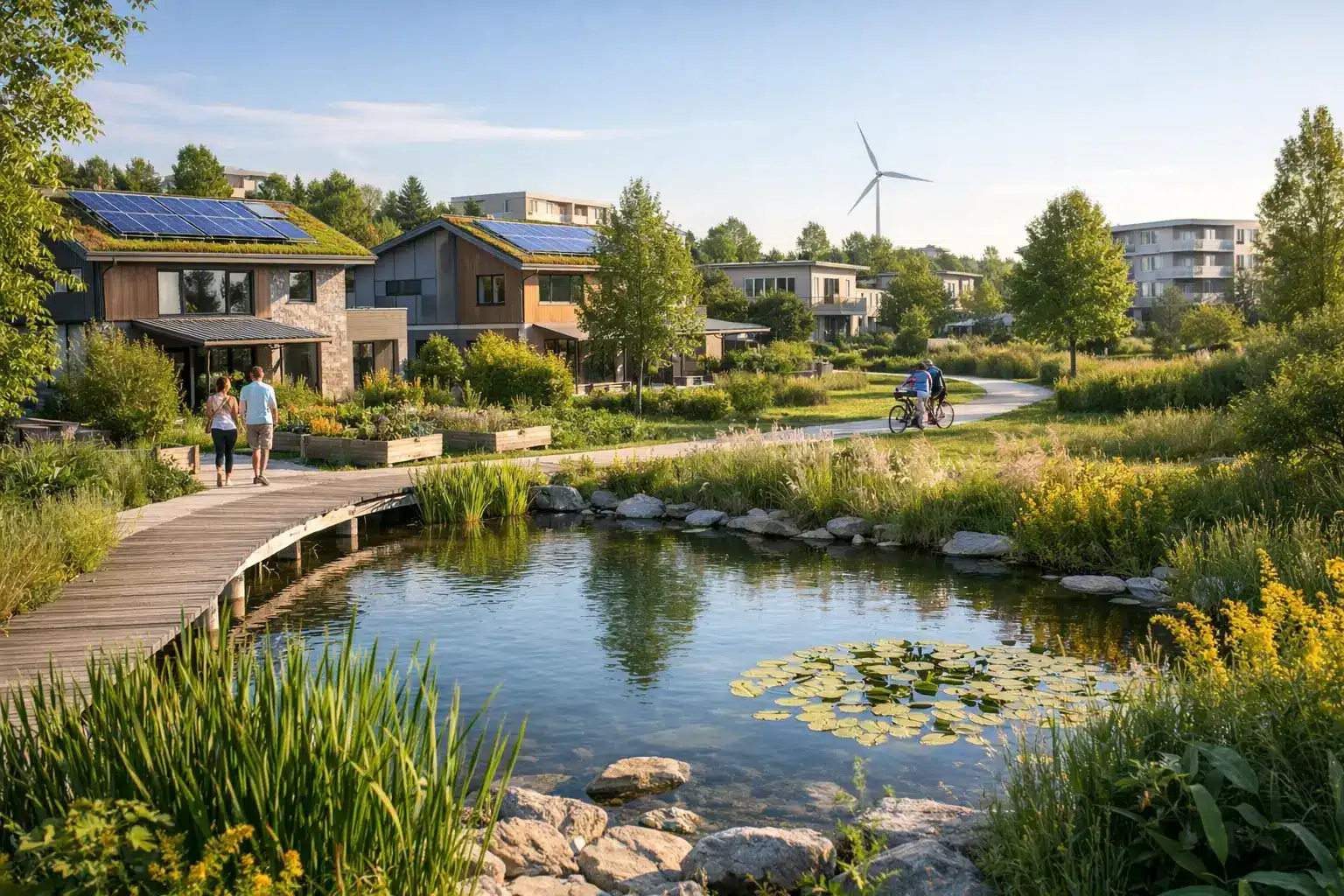 Urbanización ecológica en desarrollos residenciales